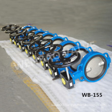 Soft Seat Wafer Butterfly Valve with Gear Dn65 Price